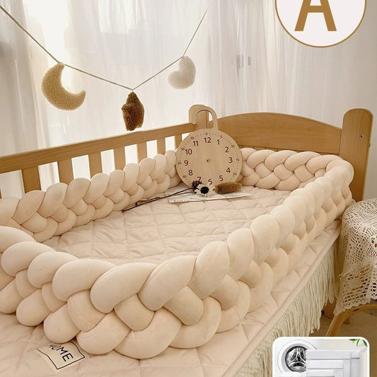 One Piece INS Twist Knot Baby Crib Bed Surround