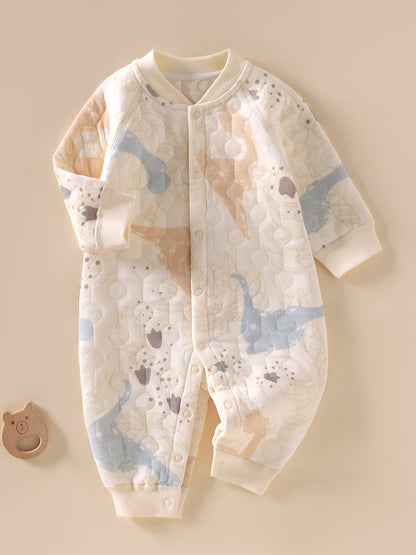 Three-Layer Warm Baby Romper